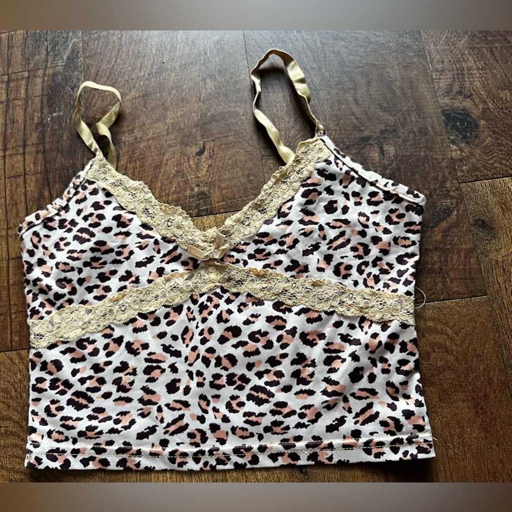 SHEIN Leopard-Print top Dress in Beige, Brown and Gold